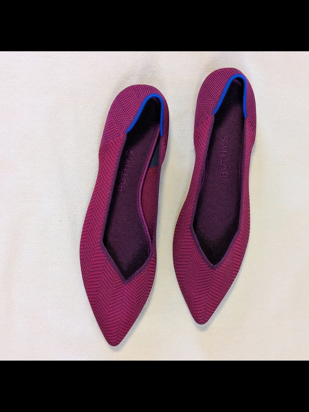 Rothy's The Point | Cabernet Herringbone | EUC | 10.5
